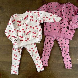 Zara sweatsuits x 2 size 2-3 Y (98cm)